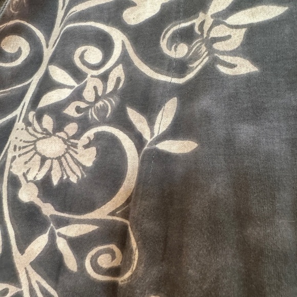 Take Two Clothing Co. Boho Open Front Cardigan Duster Floral Burnout Hippie M - Picture 3 of 9